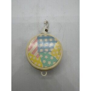 Vintage Dolly Inc Baby Crib Mobile Wind Up Musical Box Toy Part 4"